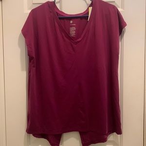 All in Motion Purple Workout Top Size Large